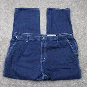 Carhartt FR Jeans Mens 44x30 Blue Relaxed Fit Flame Resistant Signature Denim